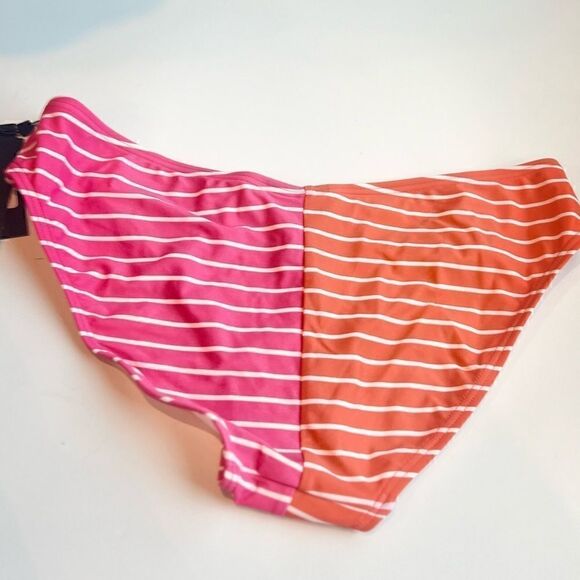 Tommy Hilfiger V-Cut Bikini Bottoms -
Sail Away Stripe Dahlia / Soft White, New - Picture 11 of 13